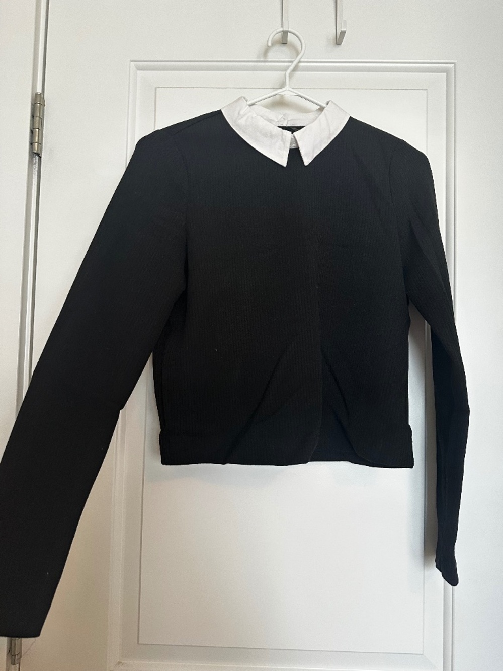 Zara black preppy top S